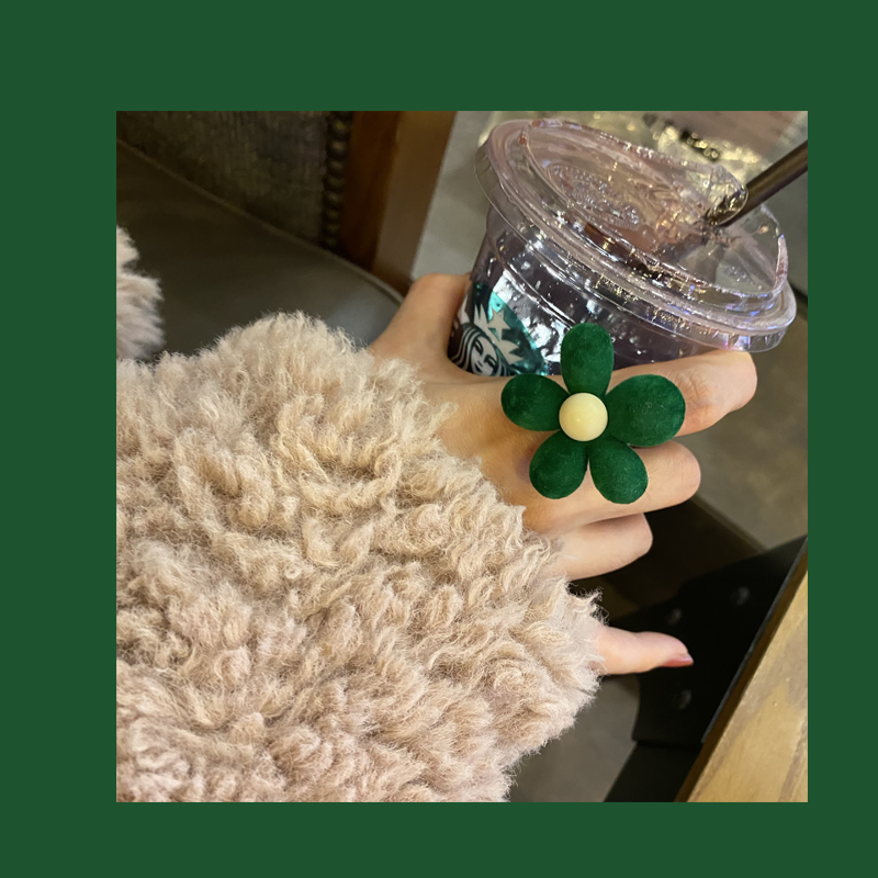 Flocking Heart Pearl Ring - Modomu