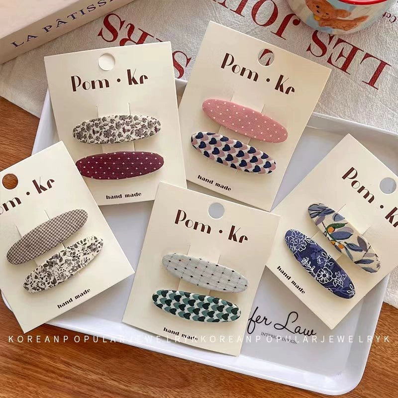 Floral Oval Hair Clip - Modomu