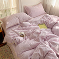 Seersucker Cotton Scallop Bedding Set