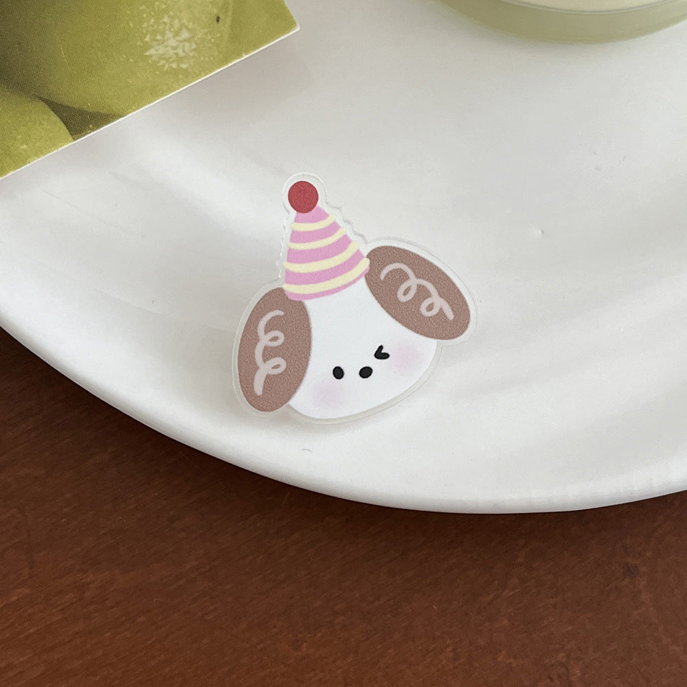 Cartoon Elephant Acrylic Brooch - Modomu