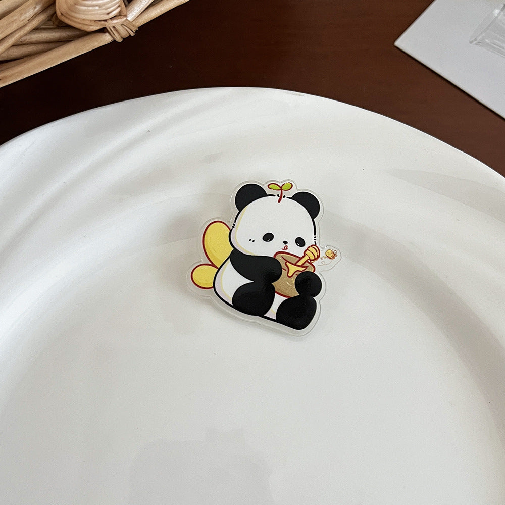 Cute Panda Cartoon Brooch Pin - Modomu