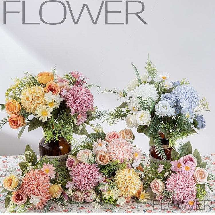 Artificial Dandelion Bouquet Decor