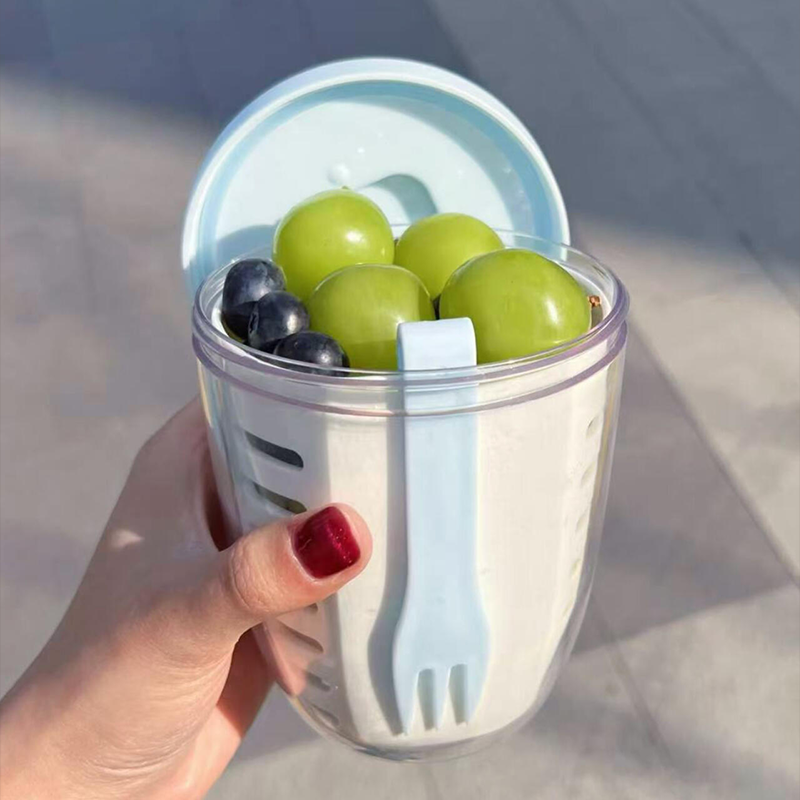 Fruit Cup with Built-In Fork - Modomu