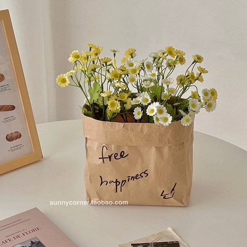 Daisy Chamomile Paper Bag Decor