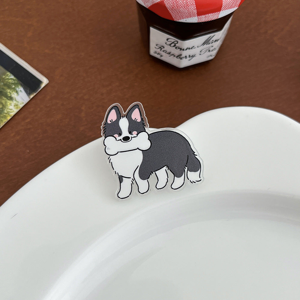 Cute Cartoon Greyhound Brooch - Modomu