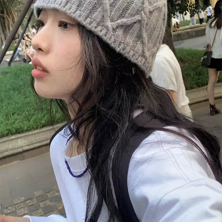 Royal Blue Rhombus Beaded Necklace