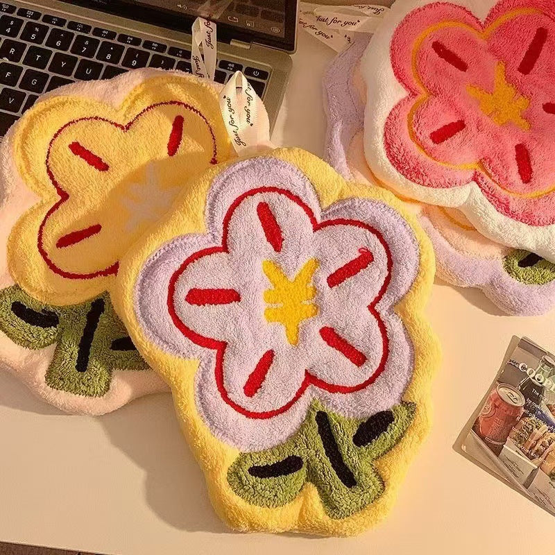 Floral Hanging Hand Towel
