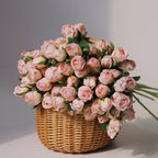 Retro Roasted Edge Silk Roses - Modomu