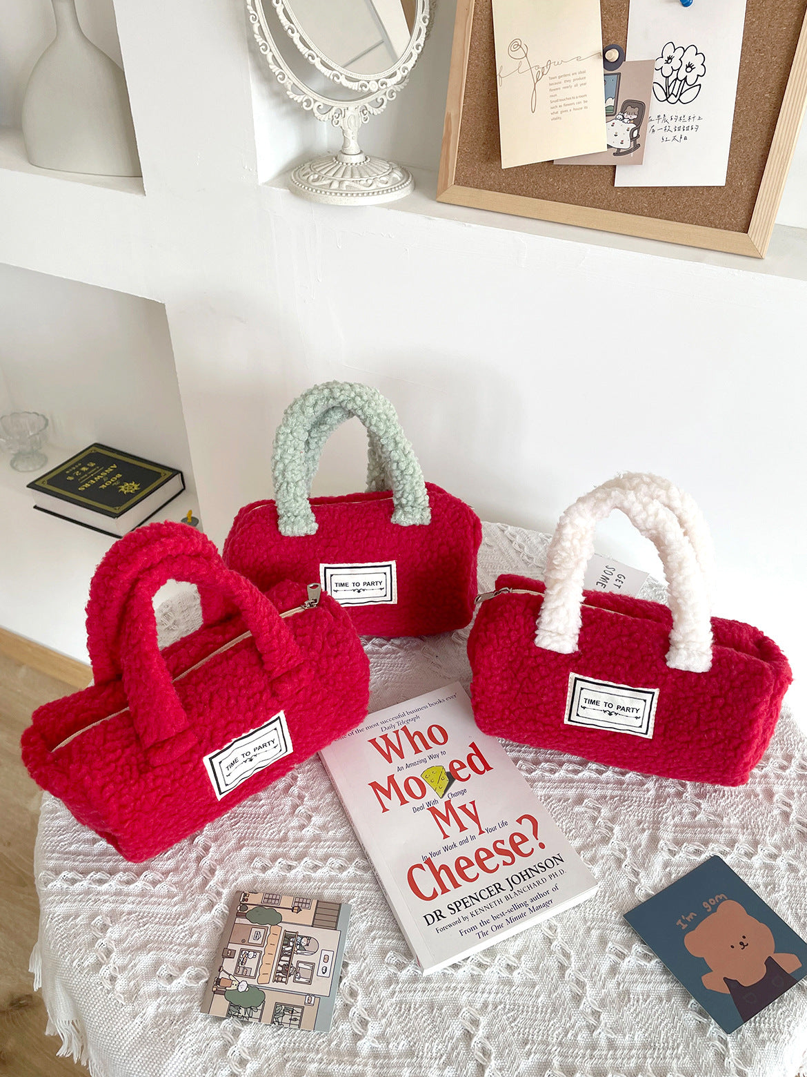 Plush Handbag With Festive Design - Modomu