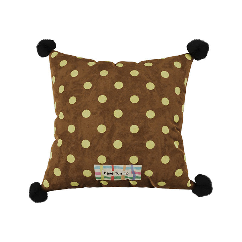 Retro Polka Dot Cushion Cover - Modomu