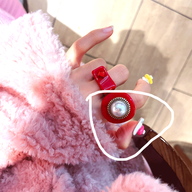 Personalized Pearl Detail Ring - Modomu