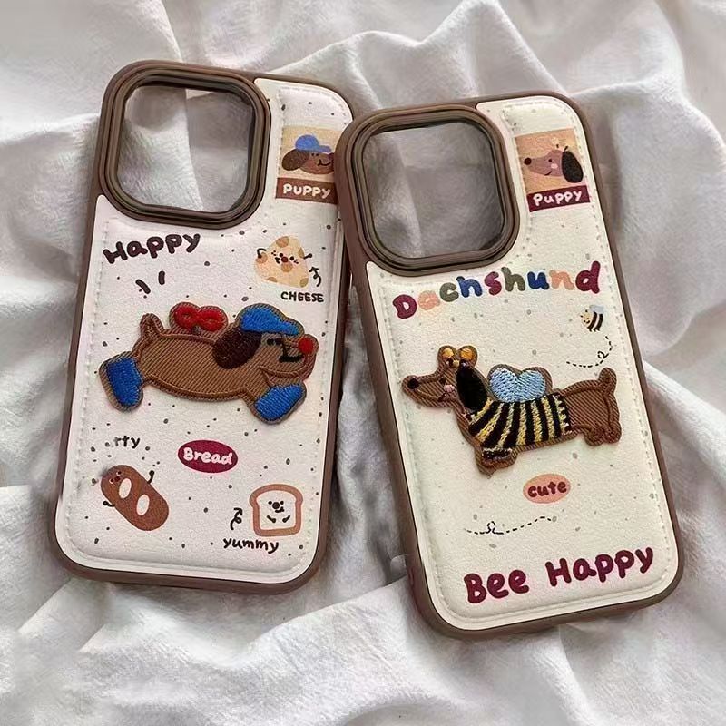 Embossed Puppy iPhone Case - Modomu