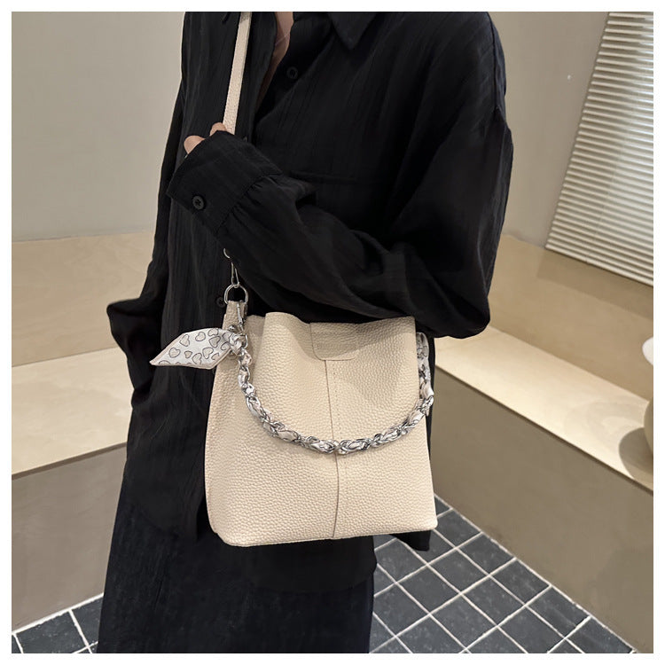 Chain Bucket Shoulder Bag
