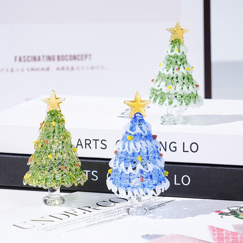 Glazed Glass Christmas Tree Decor - Modomu