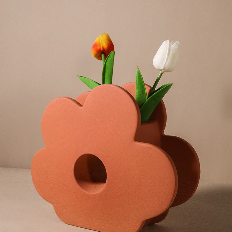 Geometric Morandi Flower Vase - Modomu