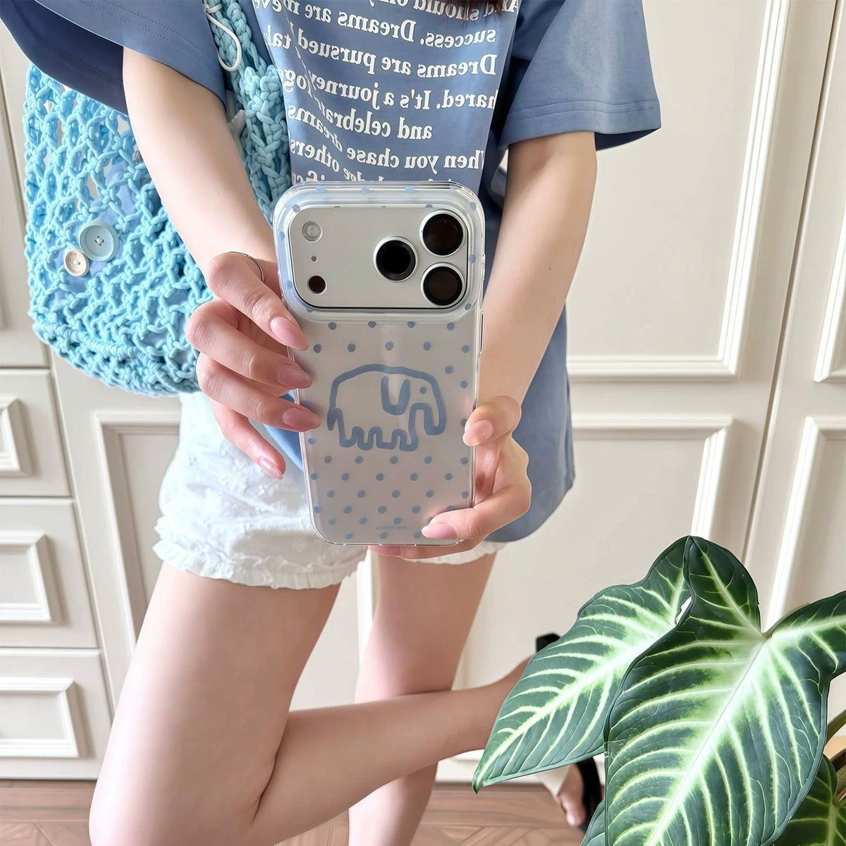 Dotted Elephant iPhone Case