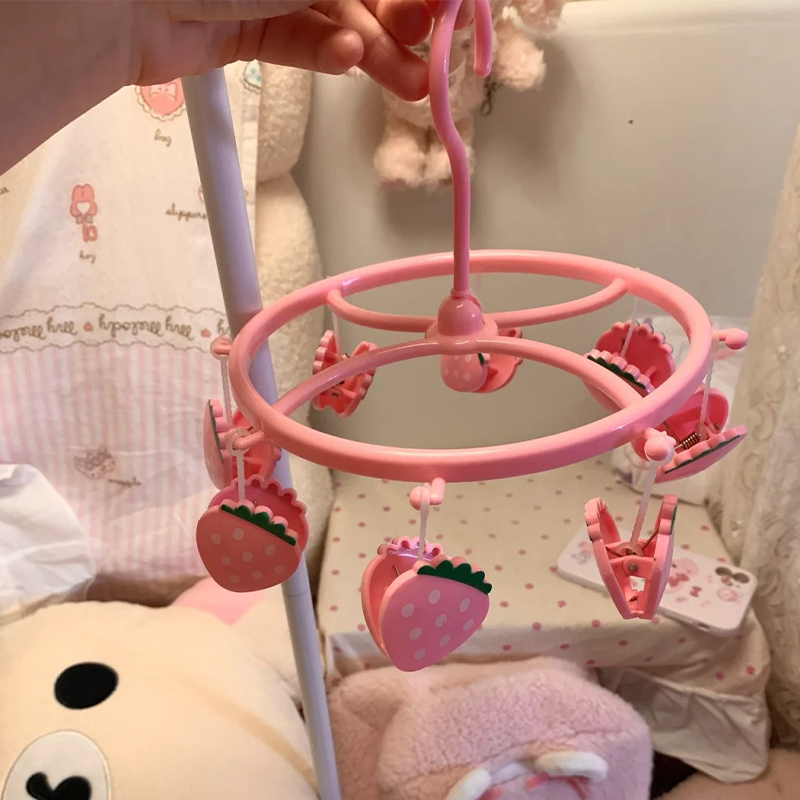 Strawberry Sock Clips Organizer