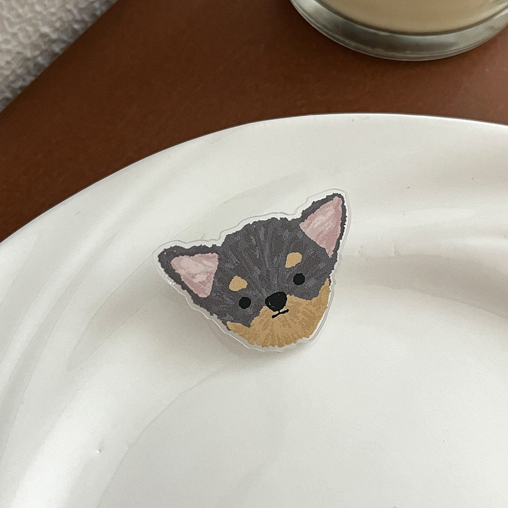 Cute Cartoon Dog Acrylic Brooch - Modomu
