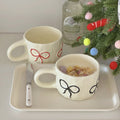 Bow Handle Ceramic Coffee Mug - Modomu
