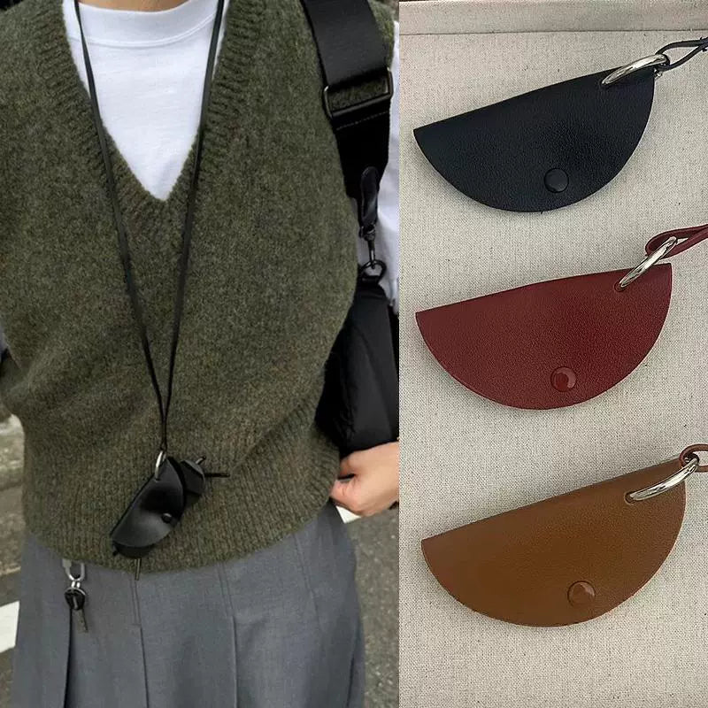 Mini Leather Storage Necklace