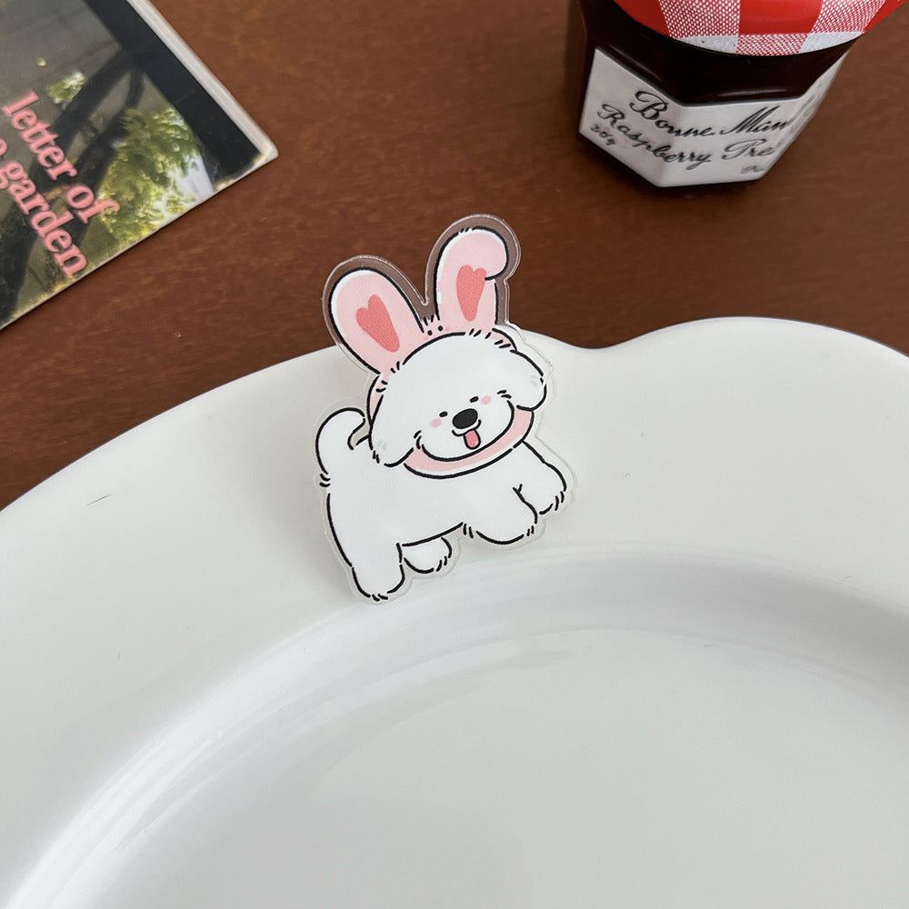 Cute Cartoon Greyhound Brooch - Modomu