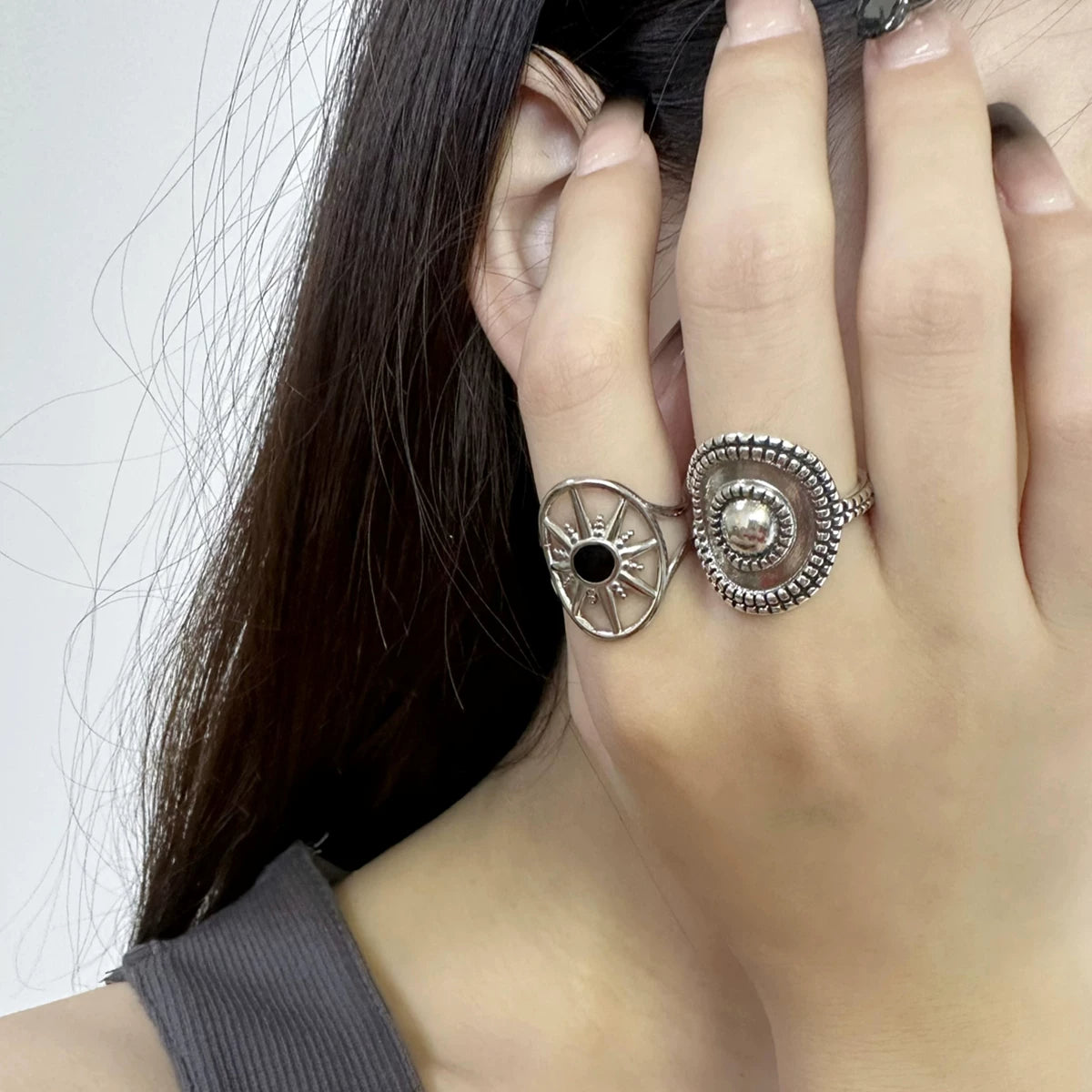 Punk Open Ring Stacking Set - Modomu