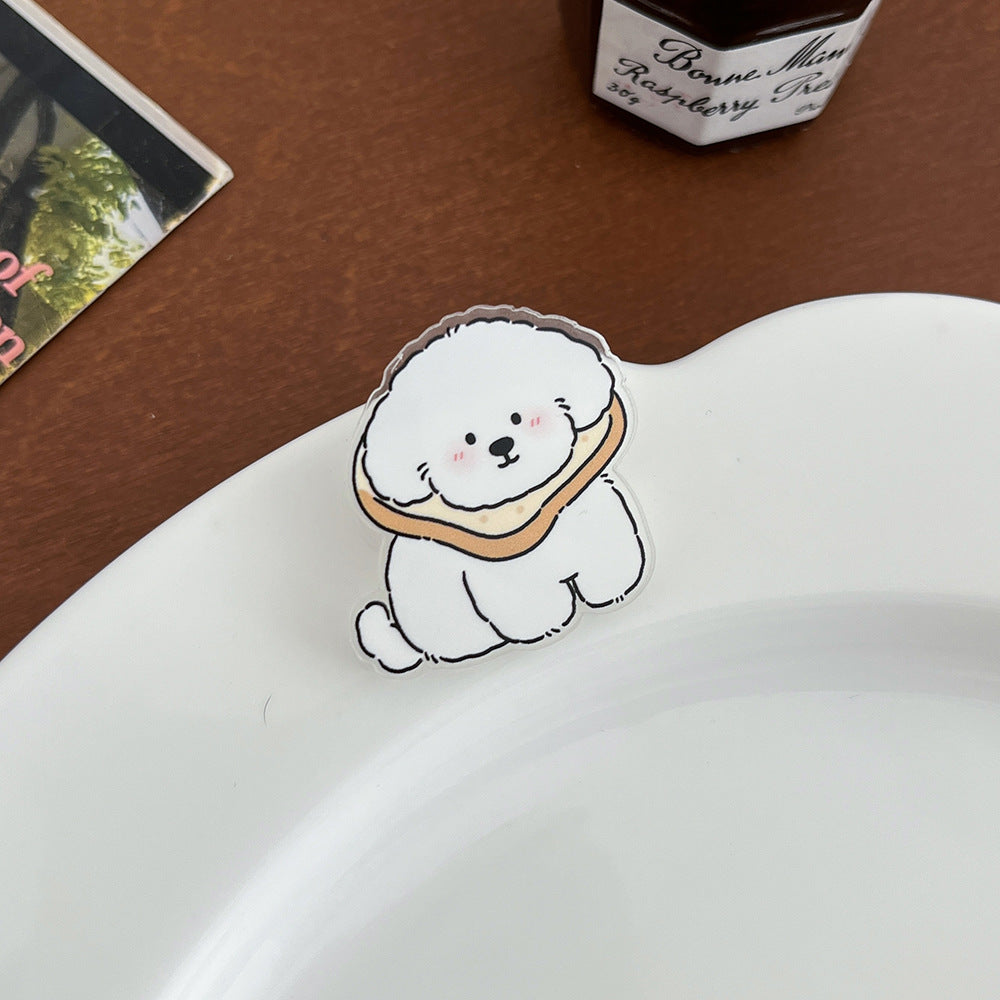 Cute Cartoon Greyhound Brooch - Modomu