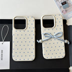 Blue Hearts Pearl Bow Case