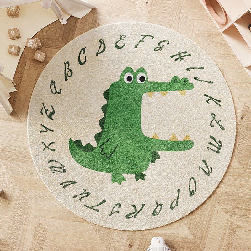 Cartoon Round Kids Floor Rug
