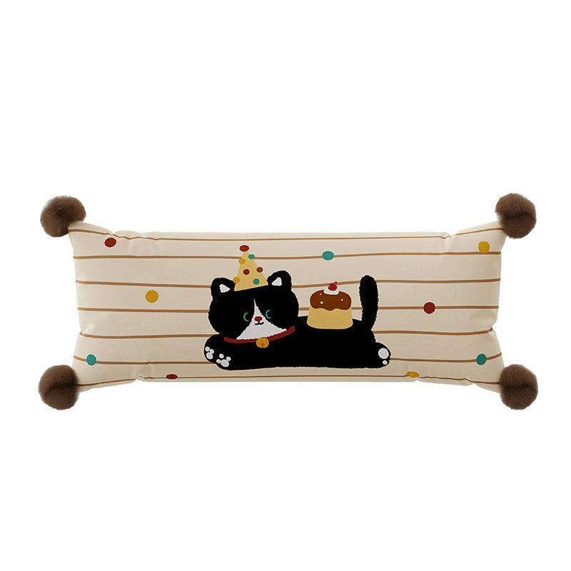 Retro cat throw pillow cushion cover - Modomu