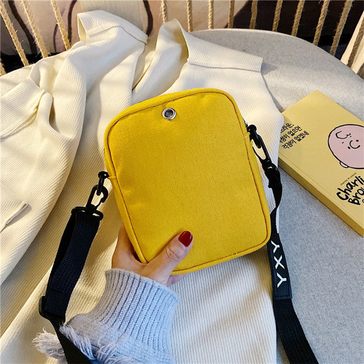 Canvas Cartoon Crossbody