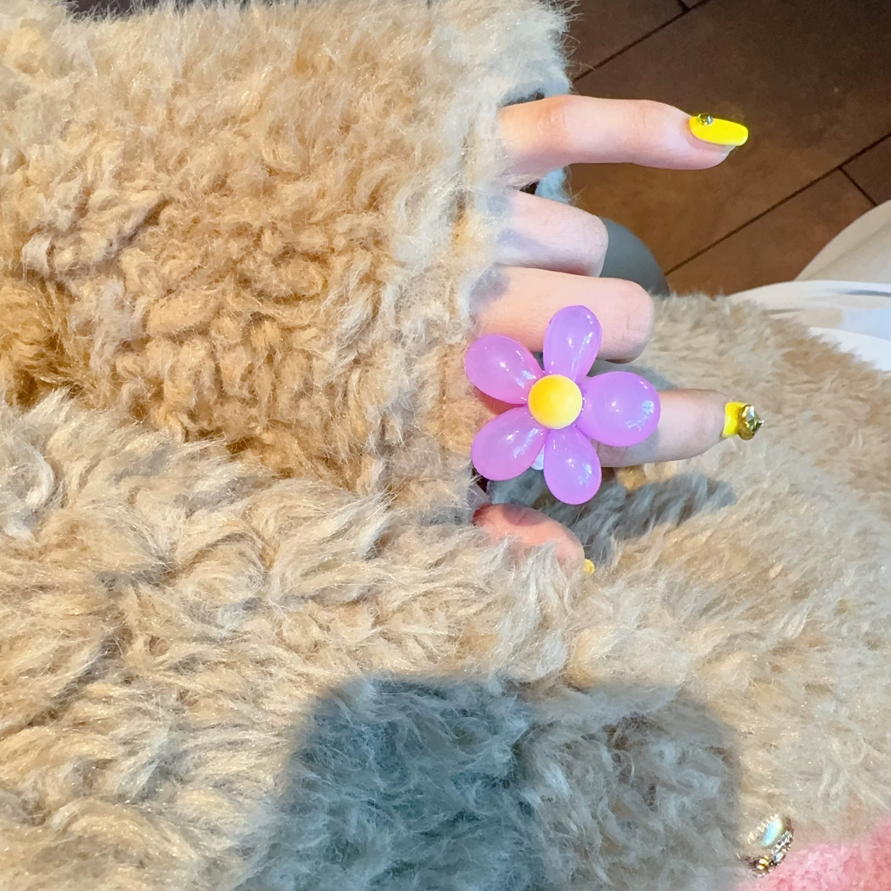 Flocking Heart Pearl Ring - Modomu