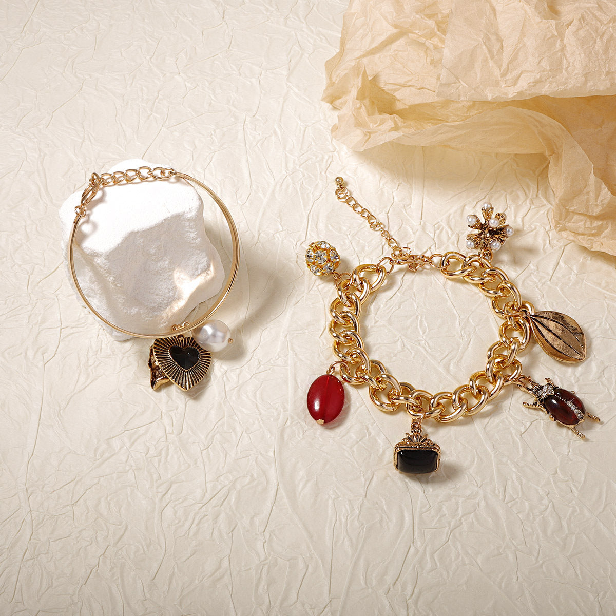Gold Insect Bracelet