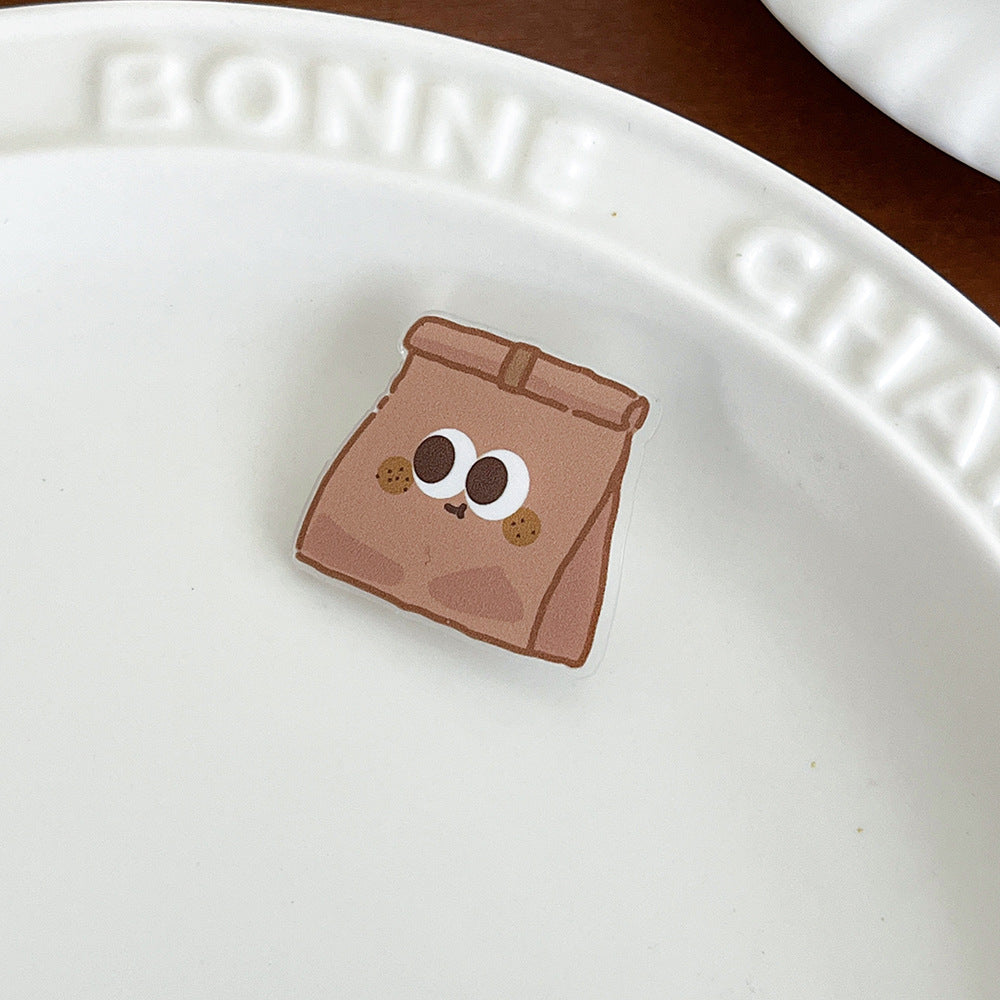 Cute Cartoon Bread Brooch Pin - Modomu