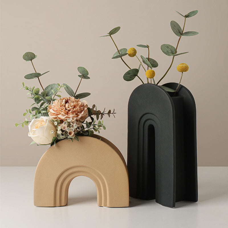Geometric Arch Ceramic Vase - Modomu