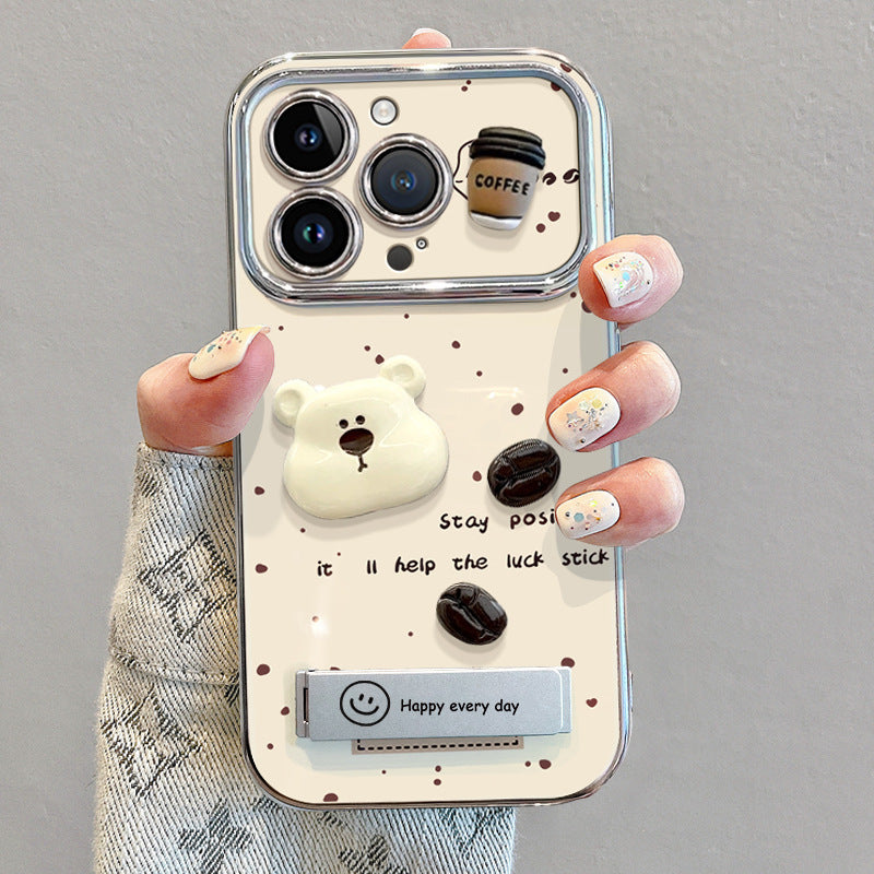 3D Bear Stand Phone Case - Modomu