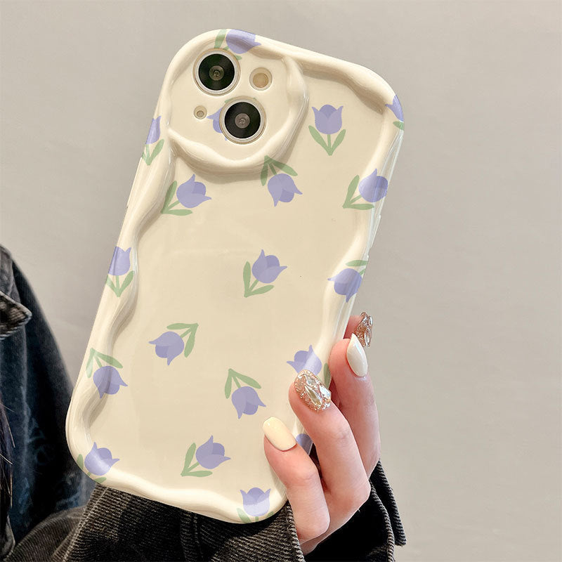 Lilac Tulip Wave Phone Case