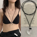 Transparent Heart Pendant Necklace - Modomu