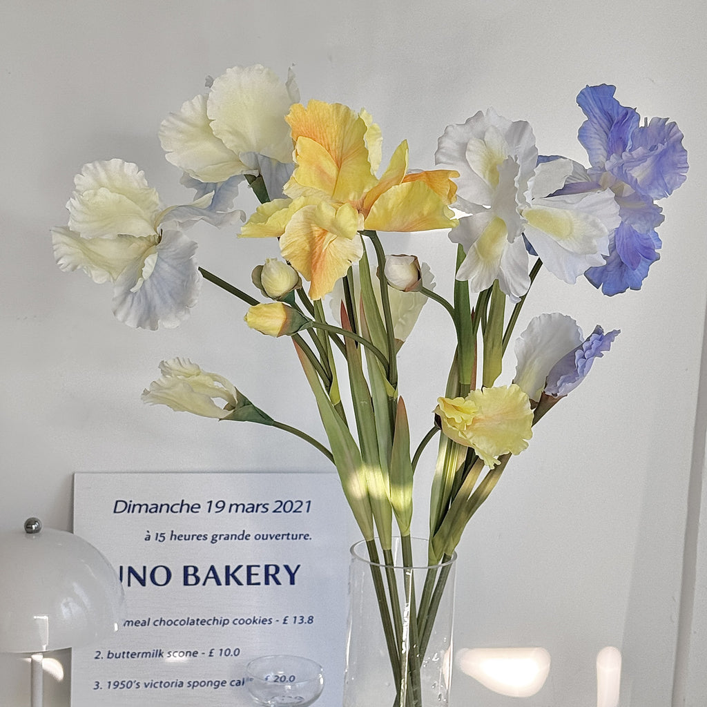Artificial Iris Flower Stem Arrangement - Modomu