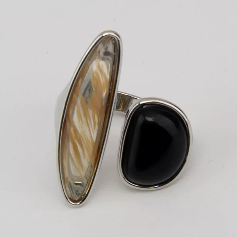 Irregular Crystal Open Statement Ring - Modomu