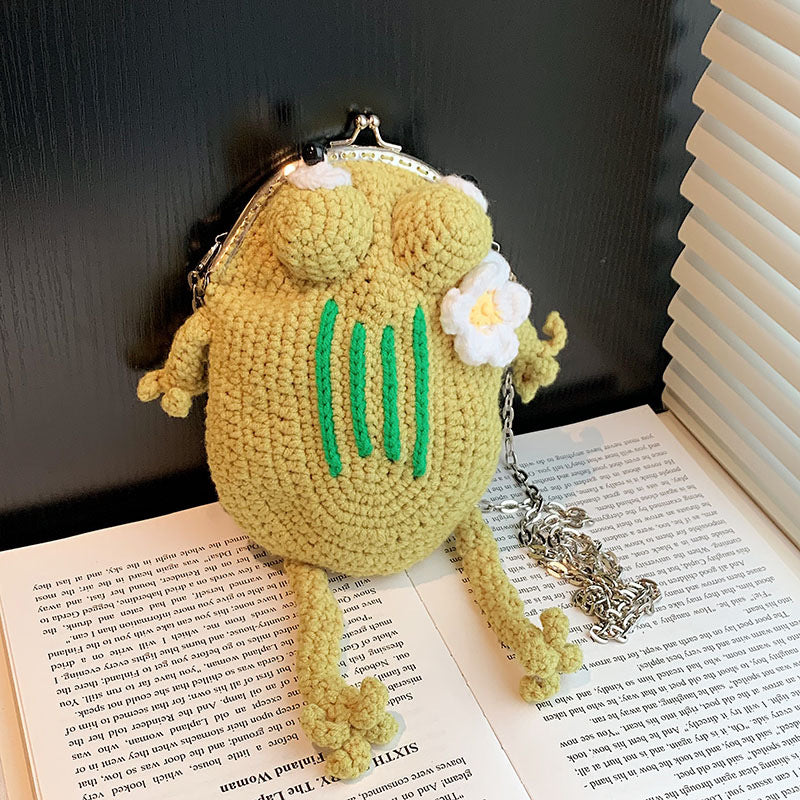 Crochet Frog Chain Bag
