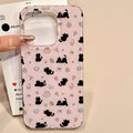Strawberry Black Cat iPhone Case