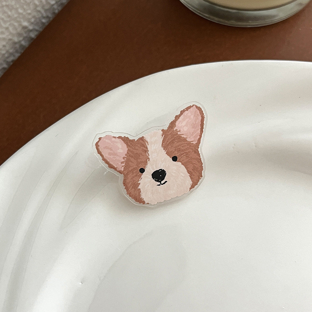Cute Cartoon Dog Acrylic Brooch - Modomu