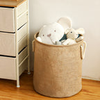 Jute Cotton Laundry Storage Basket - Modomu