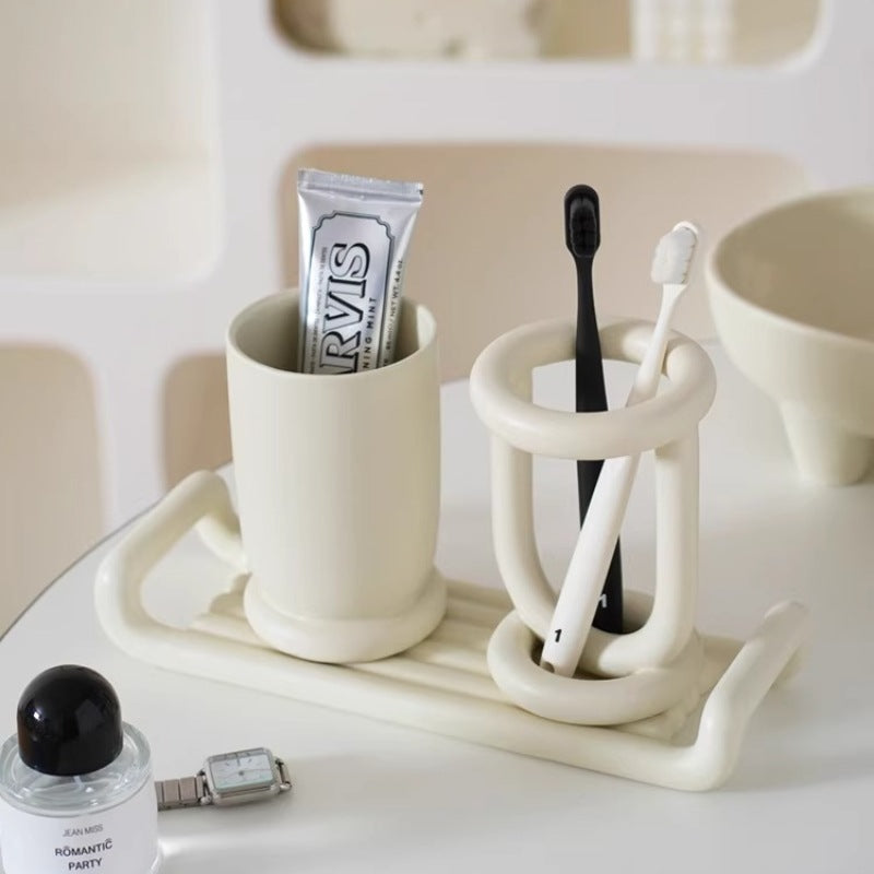 Ceramic Bathroom Toothbrush Organizer - Modomu