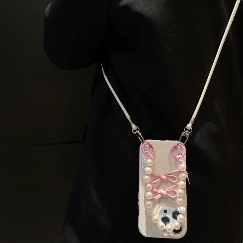 Leather Butterfly Phone Case Bracelet