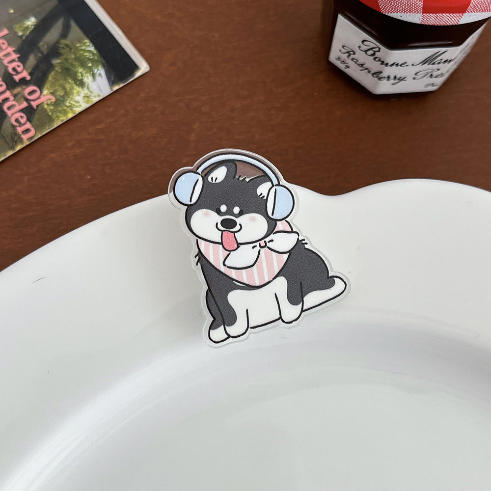Cute Cartoon Greyhound Brooch - Modomu