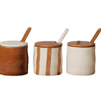 Striped Ceramic Seasoning Jar Set - Modomu