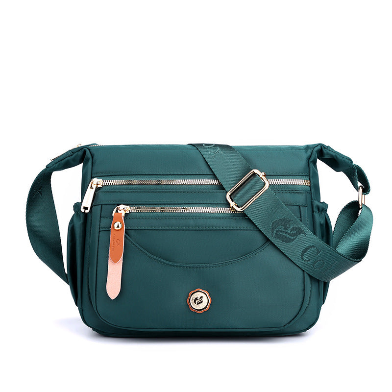 Multi-Pocket Nylon Crossbody