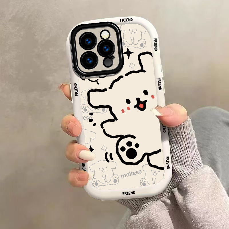 Doodle Pet Puff iPhone Case